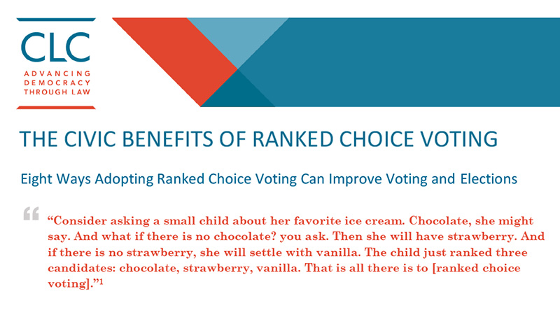 Civic Benefits of RCV White Paper